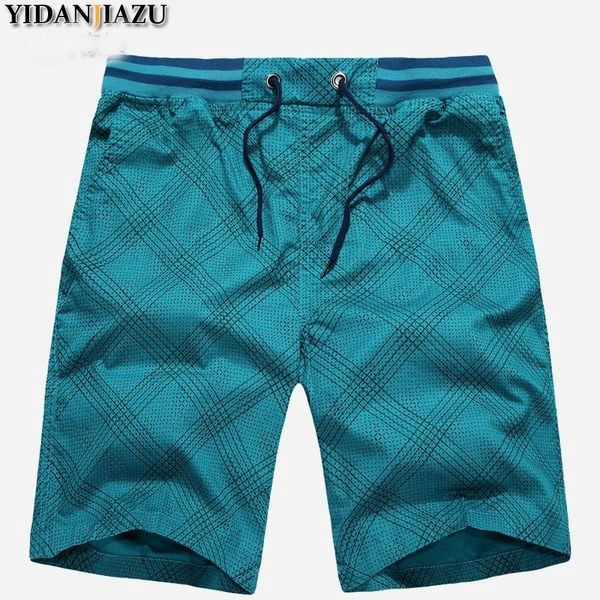 Ανδρική ελαστική σορτς το καλοκαίρι βαμβάκι - διάφορα κορυφαία μοντέλα - απλό, ριγέ, καρό