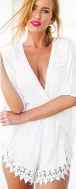 Οι γυναίκες συνολική V-neck