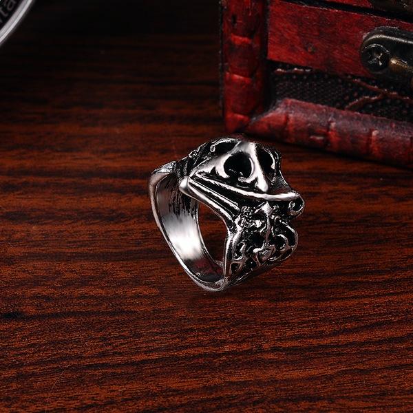 Гравирани стоманени мъжки пръстени 