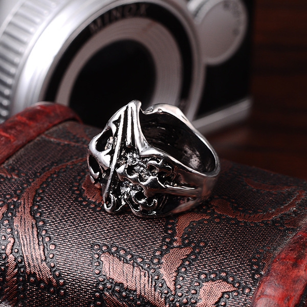 Гравирани стоманени мъжки пръстени 