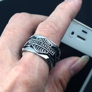Мъжки пръстени изработени от стомана Harley Davidson