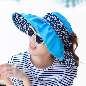 Дамска лека цветна плажна шапка за летния сезон
