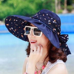 Дамска лека цветна плажна шапка за летния сезон