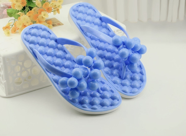 Дамски чехли розов син и лилав цвят