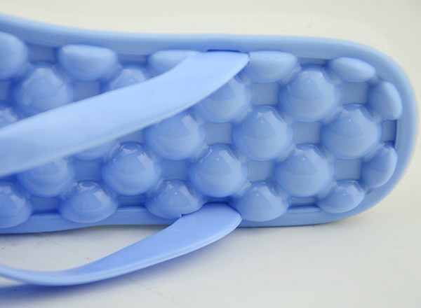 Дамски чехли розов син и лилав цвят