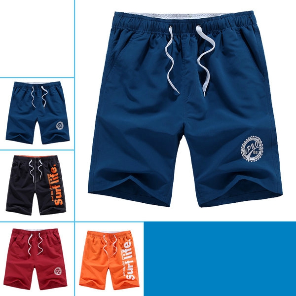Σορτς αντρικά με γραβάτες - κόκκινο, κίτρινο, μπλε, μαύρο, τον αθλητισμό, παραλία - διάφορα κορυφαία μοντέλα