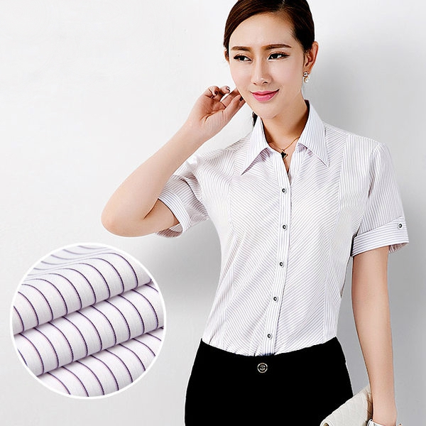 Дамски ризи с къс ръкав в много цветове - 15 модела