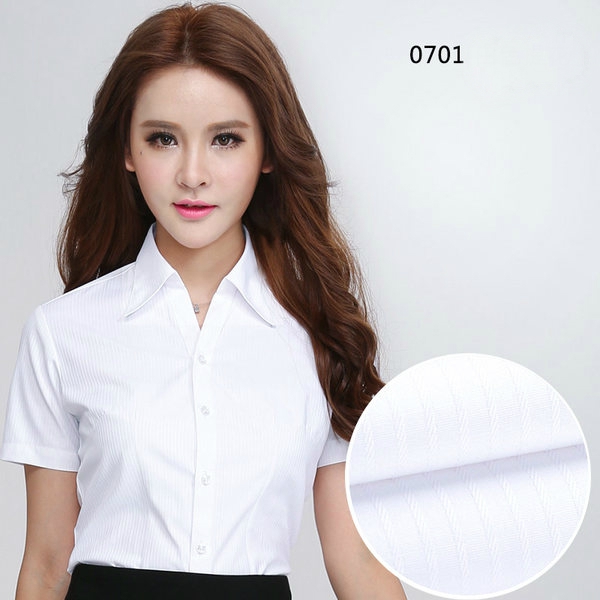 Κυρίες κοντομάνικα πουκάμισα σε διάφορα χρώματα - 11 μοντέλα