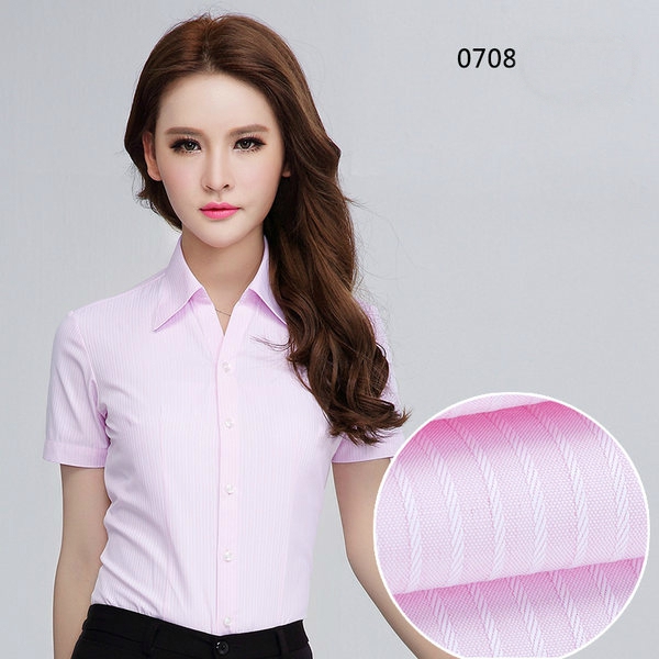 Κυρίες κοντομάνικα πουκάμισα σε διάφορα χρώματα - 11 μοντέλα