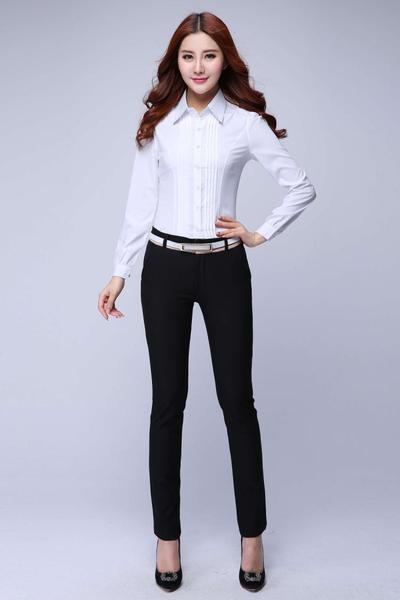 shirt Οι γυναίκες με κοντά και μακριά μανίκια σε λευκό