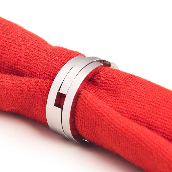 Ανδρικά δαχτυλίδια χάλυβα σε ασημί χρώμα