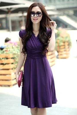 Κυρίες φορέματα του καλοκαιριού - τύπου 4 μοντέλο Midi - γόνατο