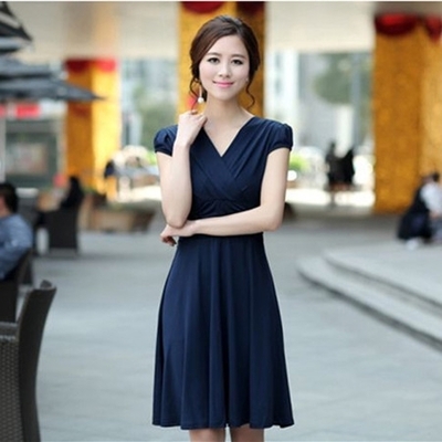 Κυρίες φορέματα του καλοκαιριού - τύπου 4 μοντέλο Midi - γόνατο