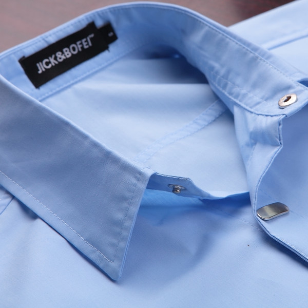 Μονόχρωμα ανδρικά πουκάμισα  - καλοκαιρινά με κοντά μανίκια - διάφορα χρώματα - μαύρο, μοβ, λευκό, κόκκινο