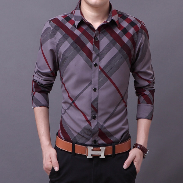 Ανδρικό πουκάμισο με μακριά μανίκια 3 μοντέλα με υλικό βάσης Polyester