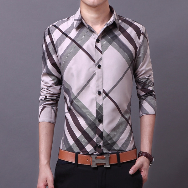 Ανδρικό πουκάμισο με μακριά μανίκια 3 μοντέλα με υλικό βάσης Polyester