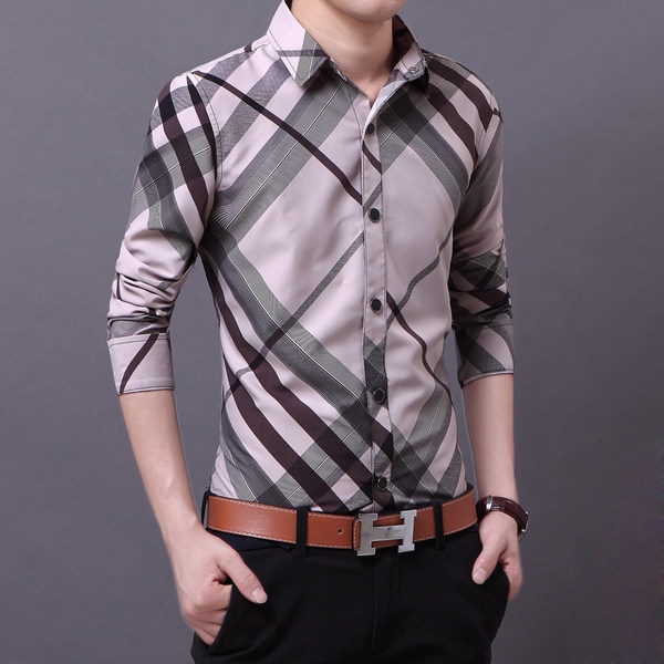 Ανδρικό πουκάμισο με μακριά μανίκια 3 μοντέλα με υλικό βάσης Polyester