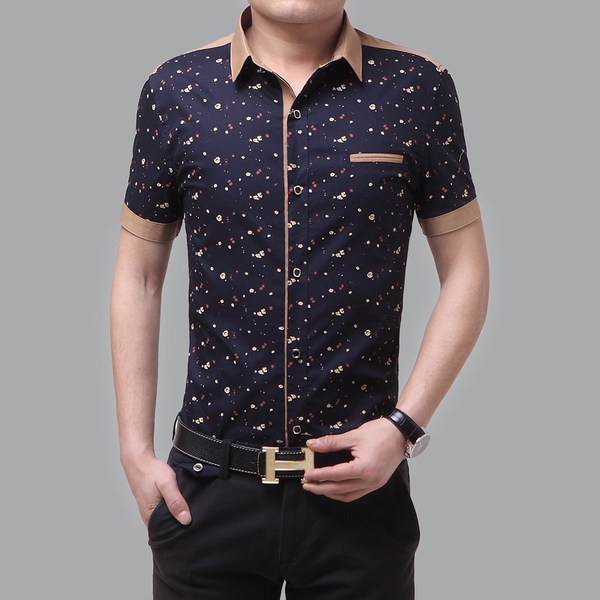 Ανδρικό κοντό μανίκι πουκάμισο - δύο μοντέλα