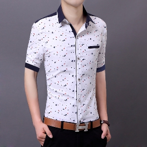 Ανδρικό κοντό μανίκι πουκάμισο - δύο μοντέλα