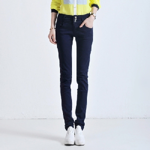 Дамски пролетни панталони тип Слим-7цвята.