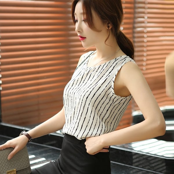 Γυναικείο καλοκαιρινό φανελάκι  από σιφόν