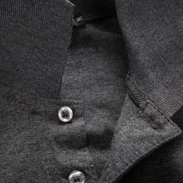 Αντρικά βαμβακερό T-shirt με μακριά μανίκια -4 μοντέλα με διαφορετικούς συνδυασμούς σε μαύρο και γκρι