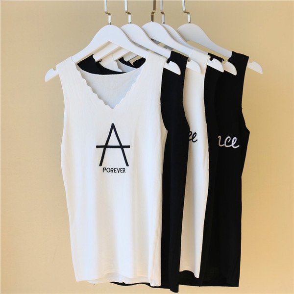 Γυναικείο καθημερινό φανελάκι με επιγραφές