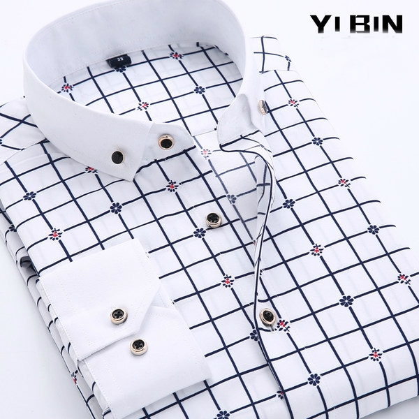 Ανδρικά πουκάμισα με μακριά μανίκια - μπλε, άσπρο, μαύρο και άλλα κορυφαία μοντέλα