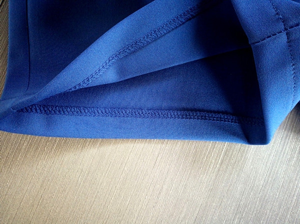 Καλοκαίρι κυρίες σύντομο παντελόνι - μπλε και μαύρο