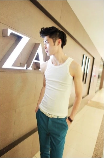 Ανδρικά δεξαμενή βαμβακερή μπλούζα - 3 μοντέλα - μαύρο, γκρι και λευκό