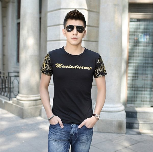 Ανδρών το καλοκαίρι t-shirts - 3 μοντέλα σε λευκό, μαύρο και γκρι