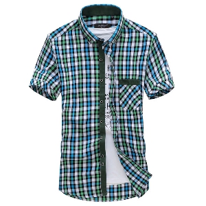 Мъжки ризи - няколко топ модела с къс ръкав - карирани, раирани и едноцветни