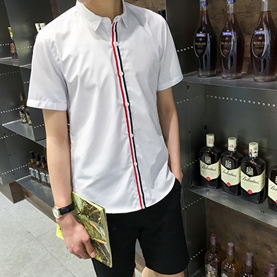 Αντρικά κοντομάνικα πουκάμισα - Κορυφαία μοντέλα για το καλοκαίρι - Μπλε, Λευκό, Γκρι χρώμα