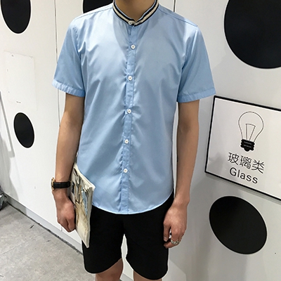 Αντρικά κοντομάνικα πουκάμισα - Κορυφαία μοντέλα για το καλοκαίρι - Μπλε, Λευκό, Γκρι χρώμα