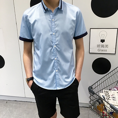 Αντρικά κοντομάνικα πουκάμισα - Κορυφαία μοντέλα για το καλοκαίρι - Μπλε, Λευκό, Γκρι χρώμα