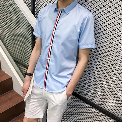 Αντρικά κοντομάνικα πουκάμισα - Κορυφαία μοντέλα για το καλοκαίρι - Μπλε, Λευκό, Γκρι χρώμα