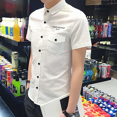 Αντρικά κοντομάνικα πουκάμισα - Κορυφαία μοντέλα για το καλοκαίρι - Μπλε, Λευκό, Γκρι χρώμα