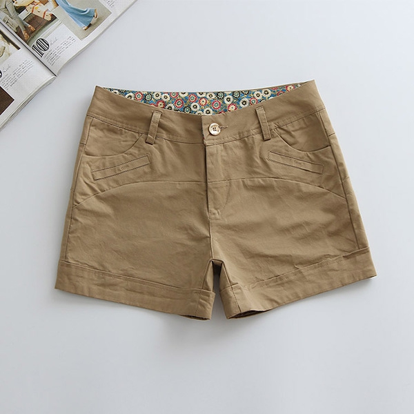 Γυναικεία σορτσάκια  βαμβάκι σε επτά χρώματα.