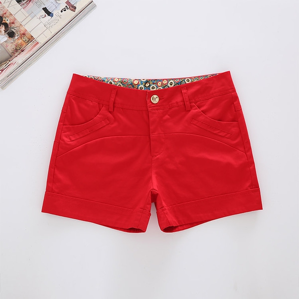 Γυναικεία σορτσάκια  βαμβάκι σε επτά χρώματα.