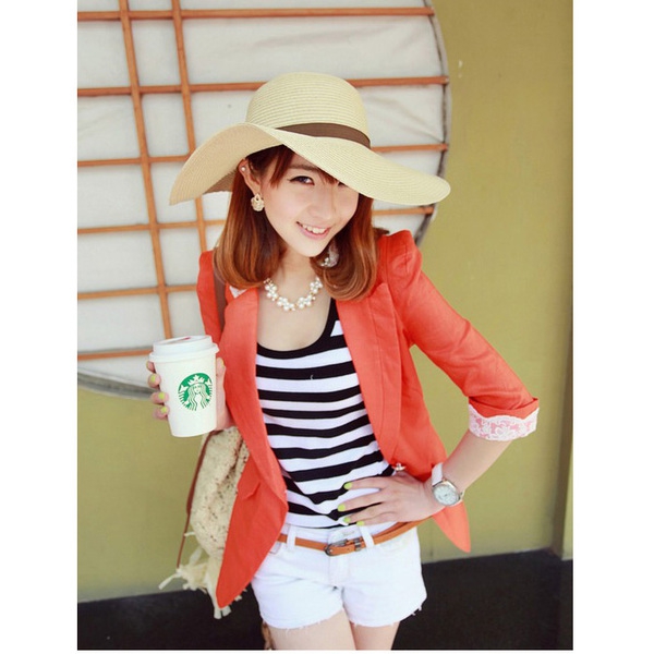 Γυναικείο κομψό καπέλο για το  καλοκαίρι σε διάφορα χρώματα