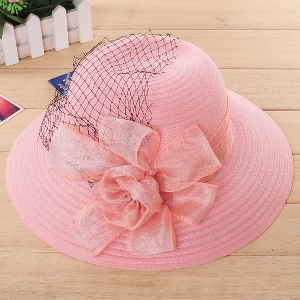 Дамска ефирна лятна шапка за слънчевите дни през лятото