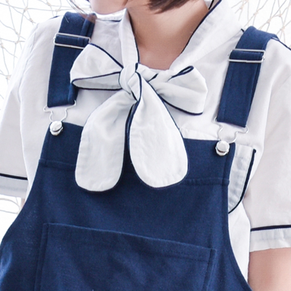 Γυναικεία ολόσωμη καλοκαιρινή φόρμα σε γκρι και μπλε 