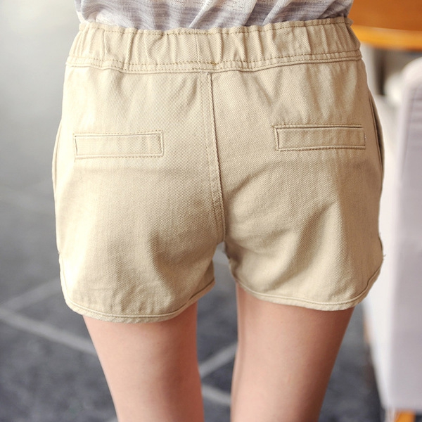 Къси дамски панталони - бял,черен и бежов цвят 