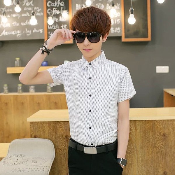 Ανδρικά πουκάμισα με μακριά μανίκια - Λεπτό και βαμβάκι - Αρκετά σχέδια σε κόκκινο, πράσινο, μπλε, μαύρο, λευκό και άλλα σχέδια