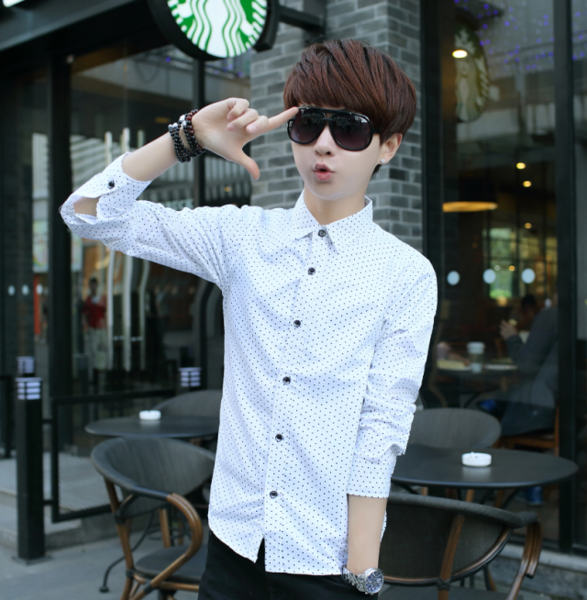 Ανδρικά πουκάμισα με μακριά μανίκια - Λεπτό και βαμβάκι - Αρκετά σχέδια σε κόκκινο, πράσινο, μπλε, μαύρο, λευκό και άλλα σχέδια