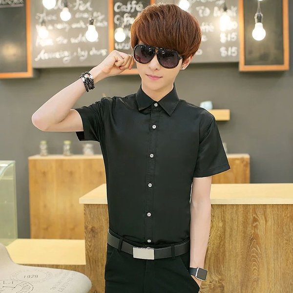 Ανδρικά πουκάμισα με μακριά μανίκια - Λεπτό και βαμβάκι - Αρκετά σχέδια σε κόκκινο, πράσινο, μπλε, μαύρο, λευκό και άλλα σχέδια