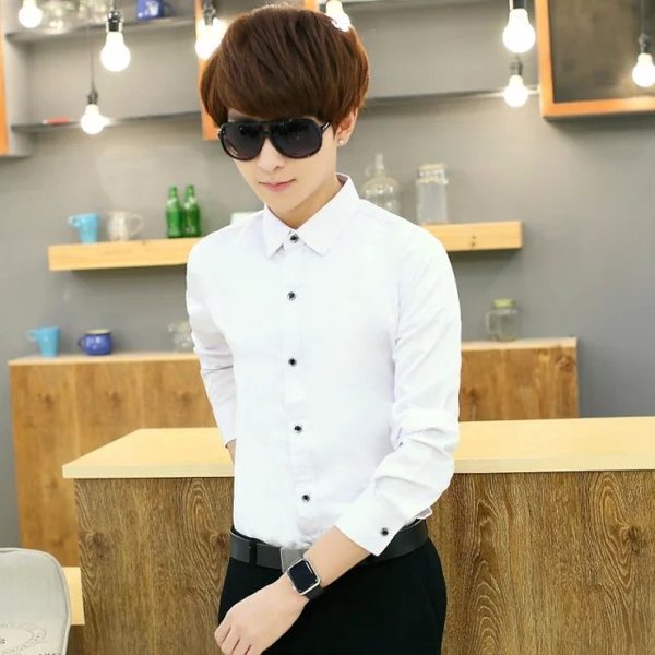 Ανδρικά πουκάμισα με μακριά μανίκια - Λεπτό και βαμβάκι - Αρκετά σχέδια σε κόκκινο, πράσινο, μπλε, μαύρο, λευκό και άλλα σχέδια