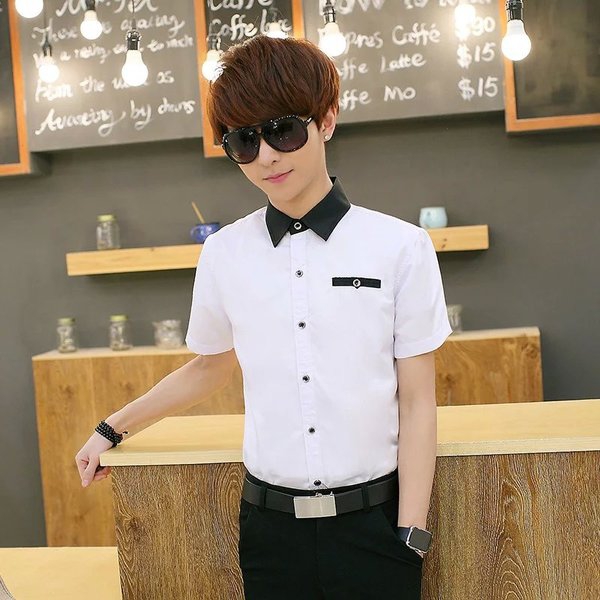 Ανδρικά πουκάμισα με μακριά μανίκια - Λεπτό και βαμβάκι - Αρκετά σχέδια σε κόκκινο, πράσινο, μπλε, μαύρο, λευκό και άλλα σχέδια