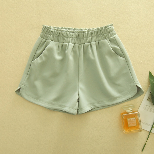 Дамски къси панталони - черен,сив,зелен,розов и бял цвят 