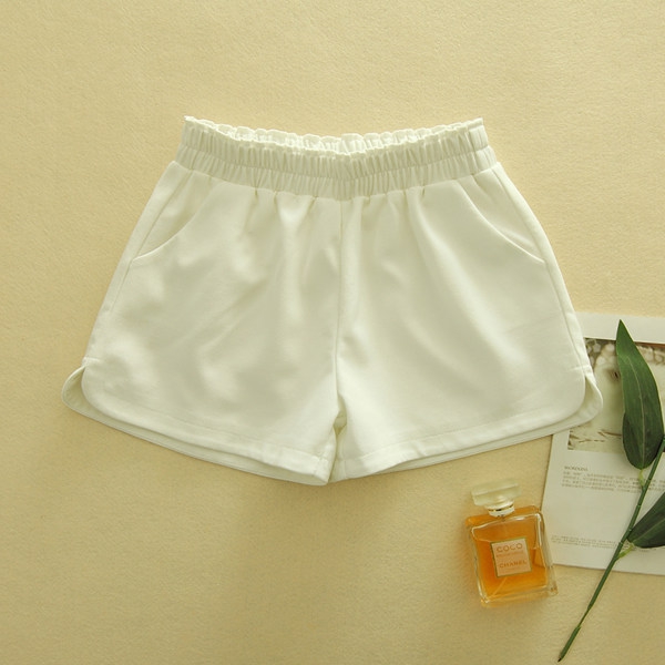 Дамски къси панталони - черен,сив,зелен,розов и бял цвят 